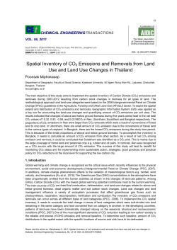 Spatial Inventory of CO2 Emissions and Removals from Land
