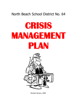 crisis management plan - North Beach School District
