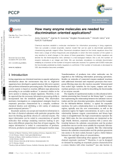 How many enzyme molecules are needed for