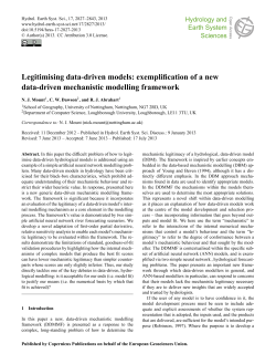 Legitimising data-driven models
