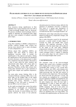 Pulse-Shape Control in an All Fiber Multi