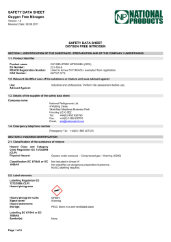 Oxygen-Free Nitrogen - National Refrigerants Ltd