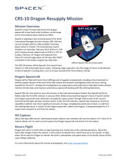 CRS-10 Dragon Resupply Mission