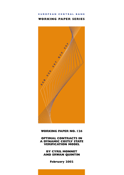 Optimal contracts in a dynamic costly state verification model