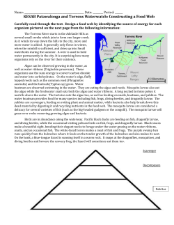KESAB Patawalonga and Torrens Waterwatch