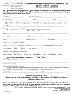 NFP Client Referral Form - National Nurse