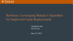 Hawkeye - Cache Replacement Championship