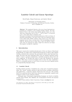 Lambda Calculi and Linear Speedups