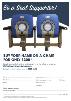 buy your name on a chair for only $300