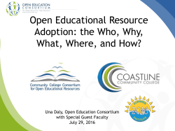 Coastline OER Workshop - Coastline Community College