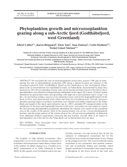 Phytoplankton growth and microzooplankton grazing