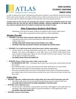HIGH SCHOOL STUDENT UNIFORM DRESS CODE Atlas