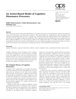 An Action-Based Model of Cognitive