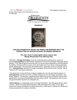 FOR IMMEDIATE RELEASE Contact: Kate Hughes/Lianne Wiker