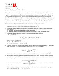 COSC 3213: Computer Networks