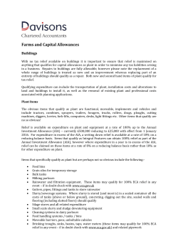 Farms and Capital Allowances