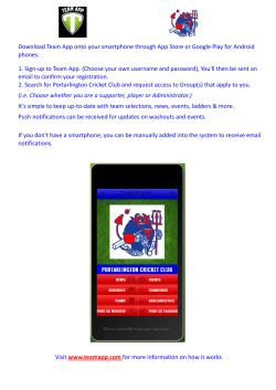 Team App onto your smartphone through App Store or