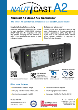 Nauticast A2 Class A AIS Transponder