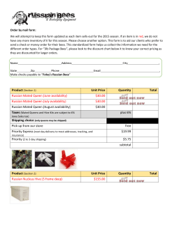Unit Price Quantity Total Russian Mated Queen (June availability