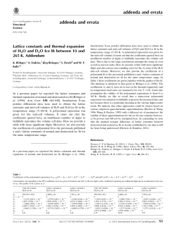Lattice constants and thermal expansion of H2O and