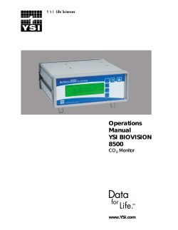 8500 CO2 Monitor Manual