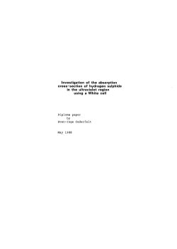 Investigation of the absorption cross