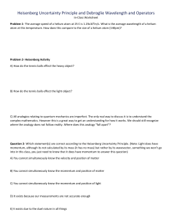 Heisenberg Uncertainty Principle and Debroglie Wavelength and