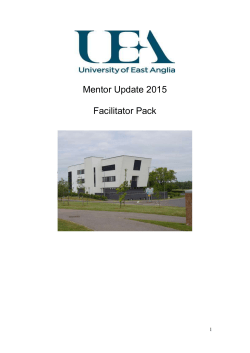 Guidance Notes for Mentor Update