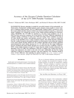 Accuracy of the Oxygen Cylinder Duration Calculator of