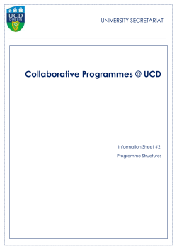 Key issues – programme structures