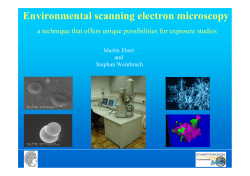 Environmental scanning electron microscopy