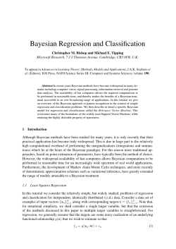 Bayesian Regression and Classification