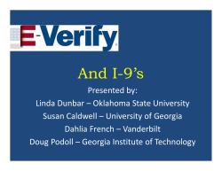I-9s and E-Verify