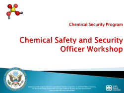 English - Chemical Security Program