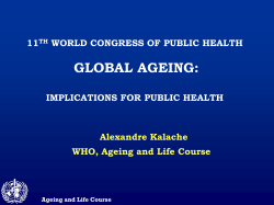 Ageing and Life Course