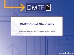 Presentation: DMTF Cloud Standards