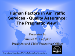NAM/CAR/SAM Air Traffic Services Quality Assurance