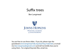 Suffix trees