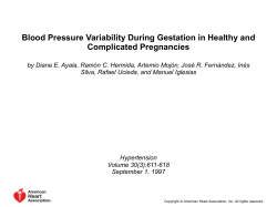 along gestational age in normotensive pregnant