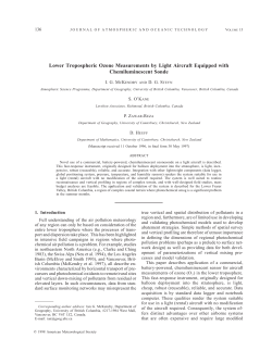Lower Tropospheric Ozone Measurements by Light
