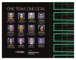 ONE TEAM, ONE GOAL - Tech Data Corporation