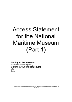 National Maritime Museum access details - part 1 (.doc)