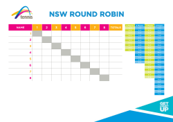 NSW ROUND ROBIN