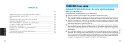 indice caratteristiche di un orologio meccanico cal. 8r28