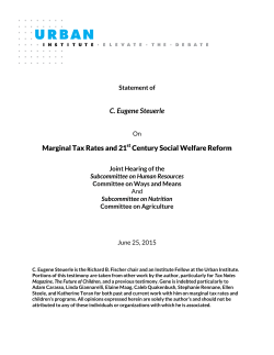 Marginal Tax Rates and 21st Century Social