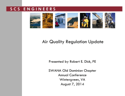 Air Quality Regulation Update_2014_Dick.