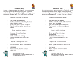 Playing To Learn - Dramatic Play. final indd.indd