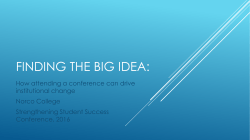 Finding the Big Idea