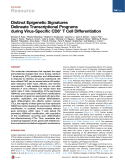 Distinct Epigenetic Signatures Delineate Transcriptional Programs