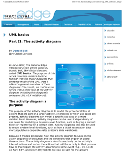 The Activity Diagram